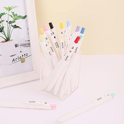 COLNK Color Gel Pens Fine Point 0.5mm for Jouranling Planners, Soft  Touch,Retractable White Writing Pens Assorted Colors Ink, Colorful Pens for Note  Taking, Count-10 - Yahoo Shopping