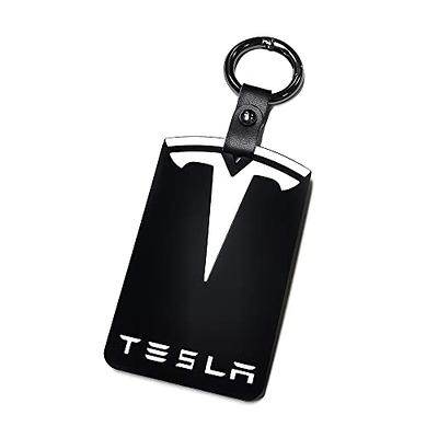 White Tesla Model 3 Custom Keychain Porte Cles Llavero Schlüsselanhänger