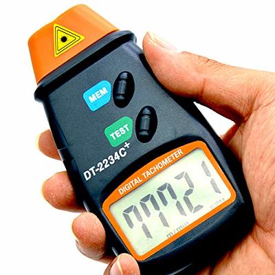 Toolso Digital Laser Photo Tachometer Non Contact RPM Tach Speed