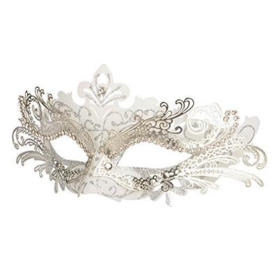 Erythem Masquerade Mask with Stick Mardi Gras Deecorations