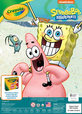 Crayola Spongebob Squarepants Coloring Book, 96-Pages, Gift for Kids -  Yahoo Shopping