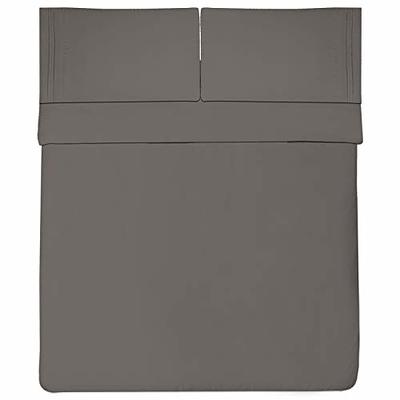 Bed Sheets Breathable Elastic Secure Corner Straps 1800 Supreme Queen Gray