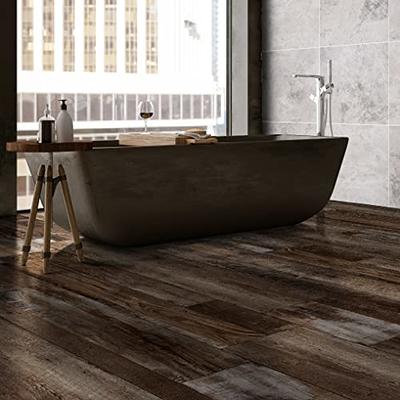 MSI McKenna 7 inch x 12 inch Luxury Vinyl Flooring, Rigid Core Planks, LVT  Tile, Click Lock Floating Floor, Waterproof LVT, Sample, Wood Grain Finish