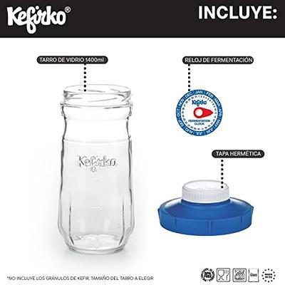 Kefirko 2nd Fermentation Bottle 1.4 Litre with Blue Lid for Storing and  Drinking Milk & Water Kefir - Yahoo Shopping