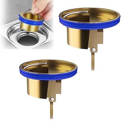 Tub Stopper With Hair Catcher, Pop Up Bathtub Stopper 2-in-1, Brass Tub  Drain Stopper With Anti-clogging Strainer, Tub Drain Plug With Metal Hair  Trap, Bathroom Accessories - Temu