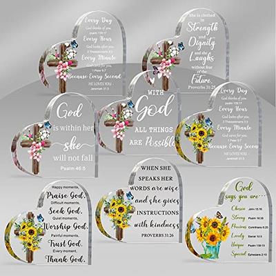 Yulejo Acrylic Christian Gifts for Women Inspirational Gifts with