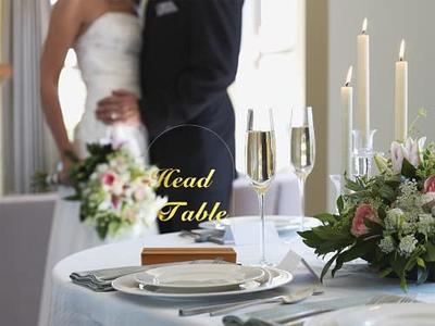 Rustic Wood Half Arch Wedding Table Numbers, Wooden Gold Plexi