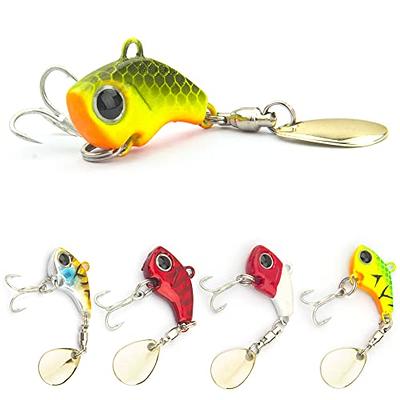 Fishing Lures VIB Tail Spinners Bait Metal Sinking Lures Fishing Jigs Blade  Baits Bass Crankbait Fishing Spinner Blade for Bass Fishing Lure Kit with  Tackle Box (Style A-0.5oz(5PCS)) - Yahoo Shopping