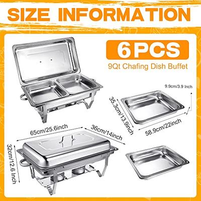 6 pc 6 Hour Liquid Cooking Chafing Dish Fuel Cans, Food Warmer Heat for  Buffet Burners, Parties, Weddings, Banquets, Catering Events, Bulk, Easy to