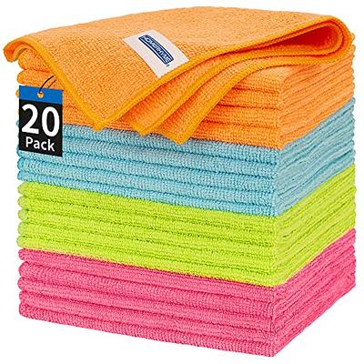 HOMEXCEL Microfiber Cleaning Cloths 100 Pack, Highly Absorbent Cleaning  Towels, Lint Free & Scratch-Free Cleaning Rags for House, Kitchen and Car,  Multi-Color Microfiber Towels 11.5 x 11.5 inch - Yahoo Shopping