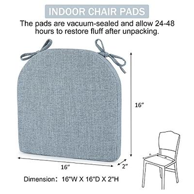 Basic Beyond Chair Cushions for Dining Chairs 4 Pack, Memory Foam Chair  Cushion with Ties and Non Slip Backing, 16 x 16 inches Chair Pads for  Dining Chairs(Baby Blue) - Yahoo Shopping