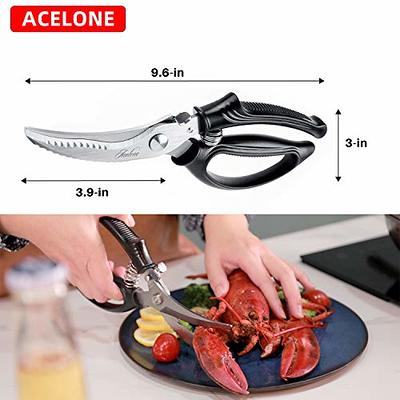 Kitchen Shears, Acelone Premium Heavy Duty Shears Ultra Sharp