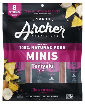 Country Archer Beef Sticks, Grass-Fed, Original, Minis - 8 pack, 0.5 oz beef sticks