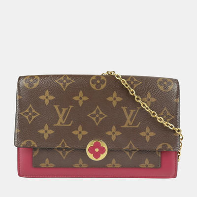 WGACA Louis Vuitton Monogram Flore Compact Wallet - Brown