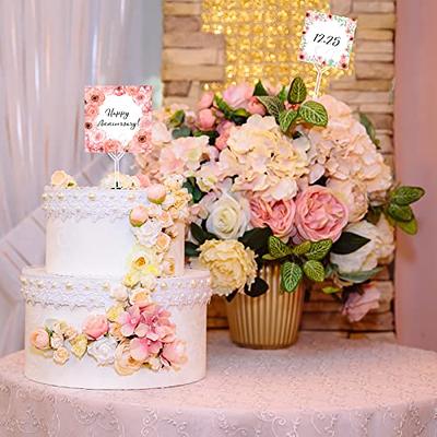 240 Pcs Floral Picks Card Holder Plastic Straight Head Flower Card Holder  Stick for Card Photo Floral Bouquet Arrangement Valentine's Day Wedding