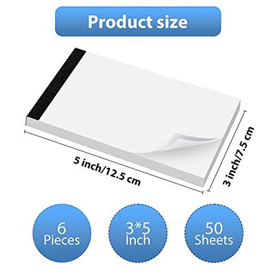 3 x 5 Bulk White Blank Notepads/Scratch Pads/Memo Pad -200 Pads