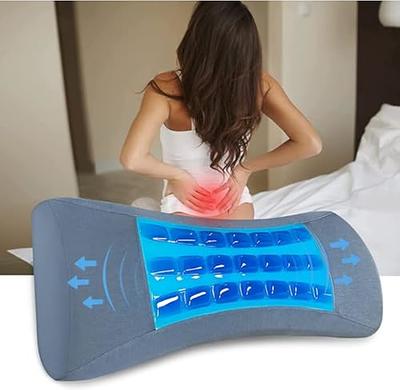 Lumbar Support Pillow For Office Chair,Memory Foam Back Waist Cushion  Pregnancy Sleeping Pillows for Relieve Pain Support Waist for Beds,Car