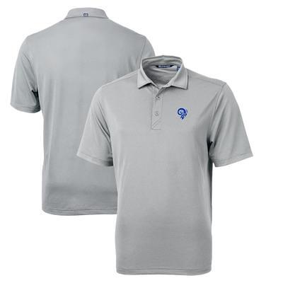 Men's Cutter & Buck Black Indianapolis Colts Throwback Logo Virtue Eco Pique Tile Recycled Big Tall Polo