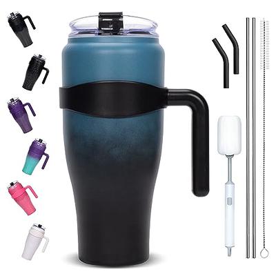 REDUCE Cold1 40 oz Tumbler with Handle - Vacuum Insulated  Stainless Steel Water Bottle for Home, Office or Car, Reusable Mug with  Straw or Leakproof Flip Lid, Keeps Drinks Cold