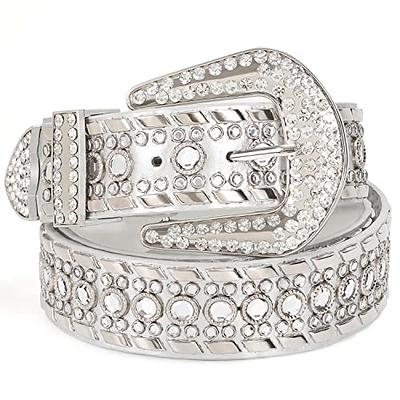 JASGOOD Rhinestone Belts for Women Western Crystal Studded Design