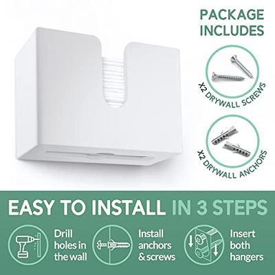 SimplyImagine Countertop Paper Towel Holder Dispenser - White Acrylic  Storage Holder for Kitchen or Bathroom Use for Multifold, C Fold, Trifold,  Z