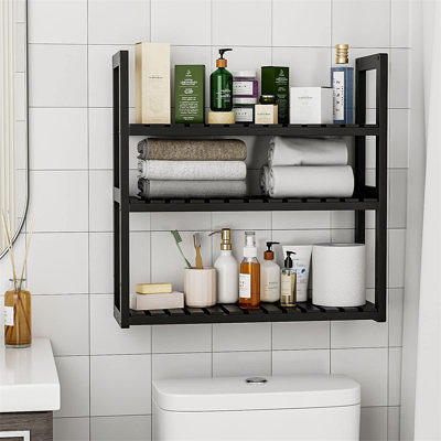 Bathroom Storage Rack Perforation-Free Wall Wall Bathroom Toiletries Storage  Rack-1.38 x 15.75 x 4.92