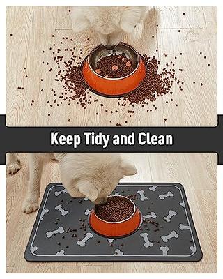  Pet Feeding Mat-Absorbent Quick Dry Dog Mat for Food and Water  Bowl-No Stains Easy Clean Dog Water Dispenser Mat-Dog Accessories-Cat Dog  Feeding&Watering Supplies-Dog Water Bowl Mat for Messy Drinkers : Pet