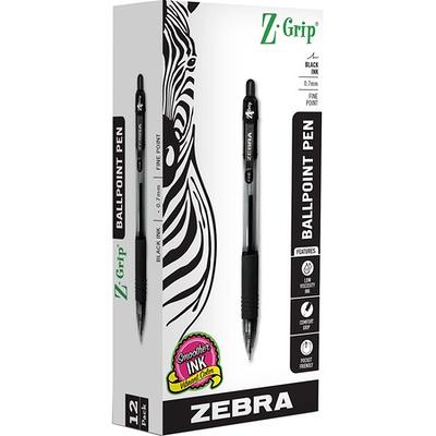 Zebra Retractable Ballpoint Pen With Stylus, Fine Point, 0.7 mm