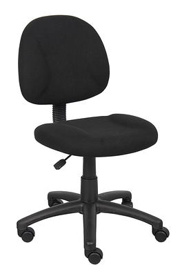 Mainstays Ergonomic Office Chair with Adjustable Headrest, Black Fabric, 275lb Capacity