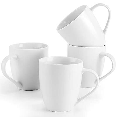 JIEMEI HOME Porcelain Stackable Espresso Cups with Saucers and