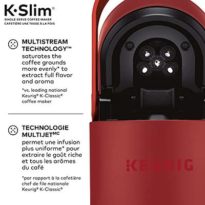 Keurig K- Slim Single Serve K-Cup Pod Coffee Maker, Multistream Technology,  Black