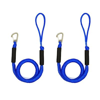 2PCS Bungee Dock Line for Boat, 4FT Mooring Rope with Hook for Boats,  Stretchable Dock Rope Accessories -Pontoon，Jet Ski,Kayak Accessories with  316 Stainless Steel Clip(Blue) (Blue) - Yahoo Shopping