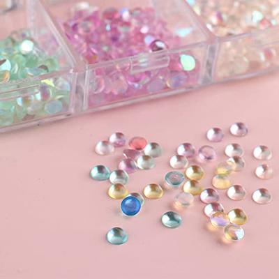 6mm Tiny Round Acrylic Beads - Gumball Bubblegum Plastic or Resin Beads -  Mixed Colors, Small Size Beads - 500 pc set