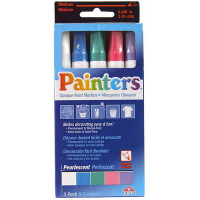 Elmer's Painters Opaque Fine Tip Paint Markers, 5 Piece