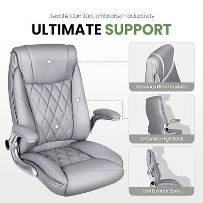 NEO CHAIR Office Chair Computer Desk Chair Gaming - Ergonomic High Back  Cushion Lumbar Support with Wheels Comfortable Black Leather Racing Seat