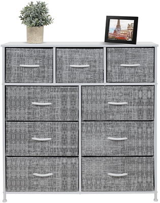 Sorbus Dresser with Drawers - Furniture Storage Organizer Unit Chest for Bedroom 4- Drawer in Beige