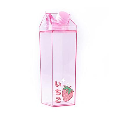 Hot Topic, Dining, Strawberry Milk Carton Water Bottle