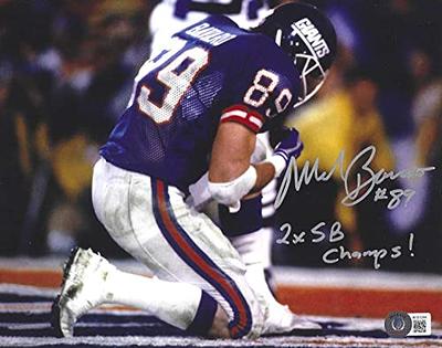 Jeremy Shockey New York Giants Unsigned Red Jersey Running Photograph