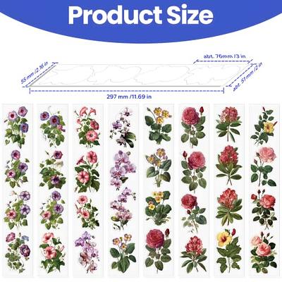 Watercolor Flower Stickers for Scrapbooking, 64pcs 3 Transparent Scrapbook  Supplies Stickers for Adults Card Making Journaling Envelopes DIY (Style C)  - Yahoo Shopping