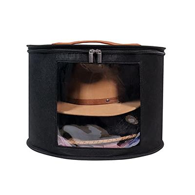 Felt Hat Box Organizer Round Travel Hat Boxes Hat Boxes With