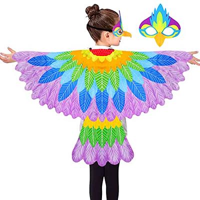 iROLEWIN Eagle-Bird Wings-Costumes for Kids Bird Mask Owl Hawks Toddler  Dress-Up for Girls Boys Halloween Party Toys : Toys & Games 