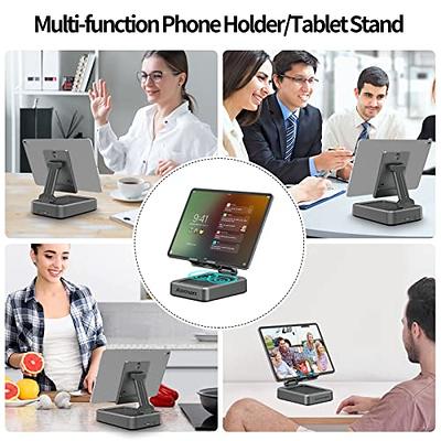 JTEMAN Portable Phone Stand with Speaker Bluetooth Wireless,Gifts for Men  Women,Birthday for Women Men,Kitchen Gadgets for Men,Phone Holder for Desk  