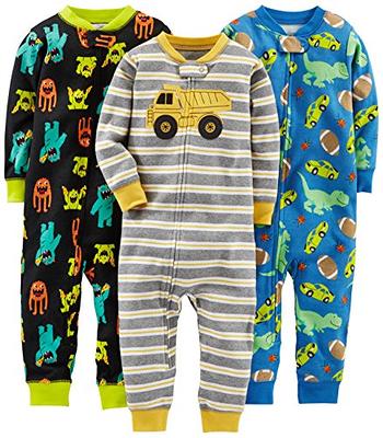 Baby And Toddler Boys Long Sleeve Yeti Snug Fit Cotton One Piece Pajamas