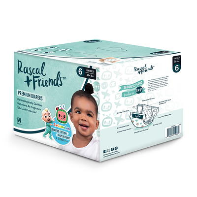 Rascal + Friends Diapers CoComelon Edition Size 5, 64 Count