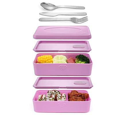 Portable Food Storage Containers Insulated Lunch Container Set Stackable  Bento L