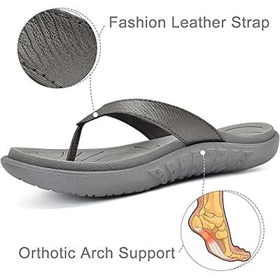 jiajiale Womens Fashion Orthotic Flip Flops Ladies Slip On