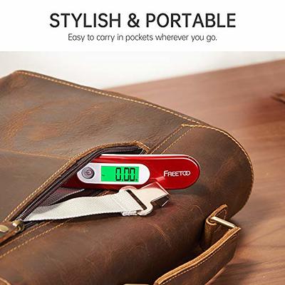 FREETOO Portable Luggage Scale Digital Travel Scale Suitcase Scales Weights  with Tare Function 110 lb/ 50KG Capacity