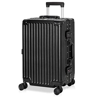 LUGGEX Carry On Luggage with Aluminum Frame, Polycarbonate