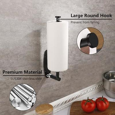 Self Adhesive Stainless Steel Kitchen Paper Towel Rack