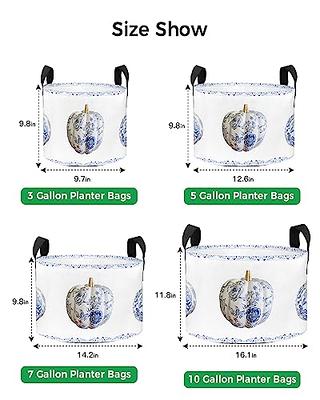 DoremiHome 3 Gallon Grow Bag,Fall Thanksgiving Luxurious Pumpkins